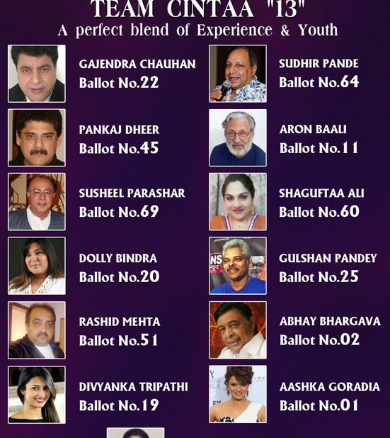 CINTAA Elections Candidates